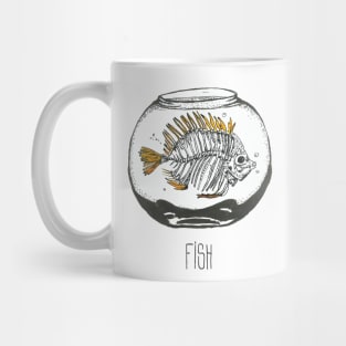 Fishbone in a bowl Mug